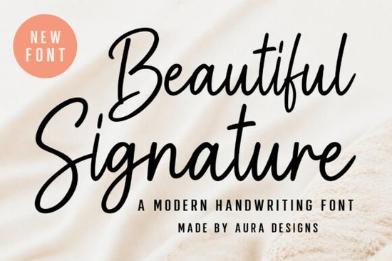 Beautiful Signature Font